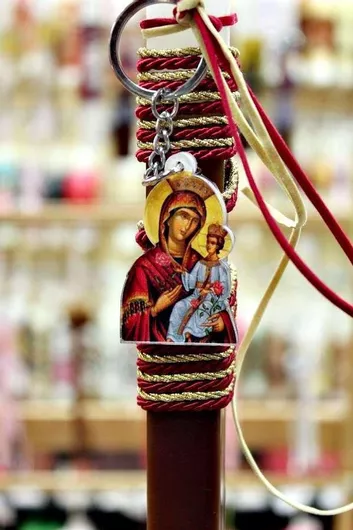 Πασχαλινή Λαμπάδα Στρογγυλή 25cm.