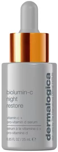 Dermalogica Biolumin-c Night Restore Αντιγηραντικό Serum Προσώπου με Βιταμίνη C για Αποτοξίνωση & Λάμψη 25ml