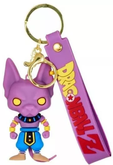 Μπρελόκ 3d Σιλικόνης Dragonball Z Beerus 8 Εκ.