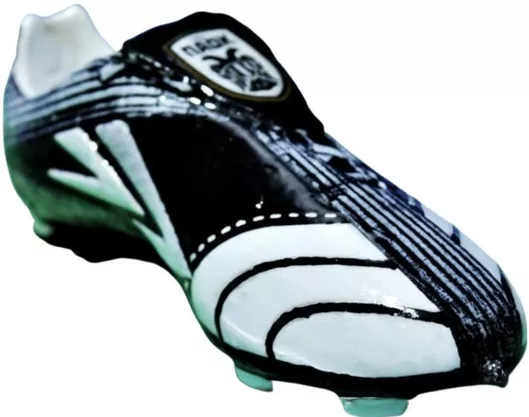 Πασχαλινή Λαμπάδα Στρογγυλή Χειροποίητη Παπούτσι 17cm.