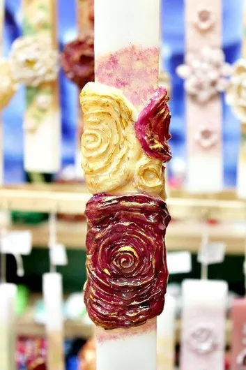 Πασχαλινή Λαμπάδα Στρογγυλή