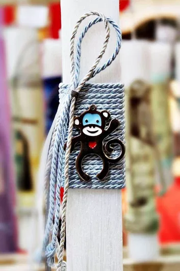 Πασχαλινή Λαμπάδα Στρογγυλή Γαλάζιο