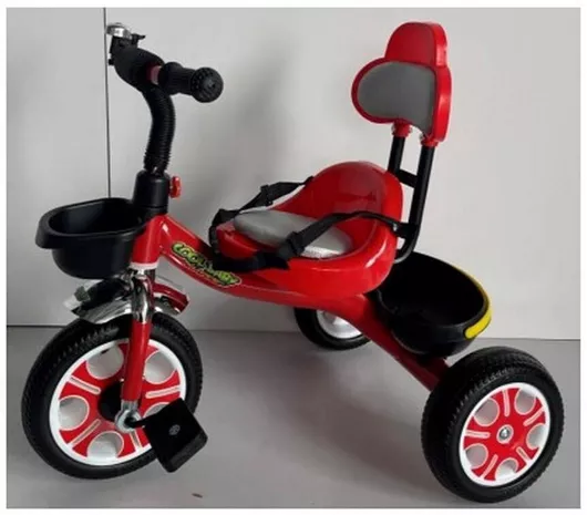 Παιδικό Τρίκυκλο Ποδήλατο Zita Toys με Αποθηκευτικό Χώρο για 3+ Ετών Κόκκινο