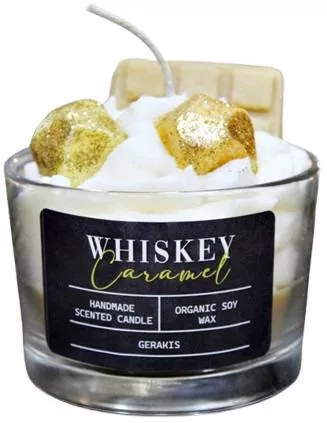 Αρωματικό Κερί Σόγιας Ποτήρι Small Φ82 X 58 Cm Whisky Caramel