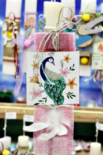 Πασχαλινή Λαμπάδα Στρογγυλή