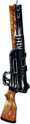 Πασχαλινή Λαμπάδα Στρογγυλή Χειροποίητη 42cm.