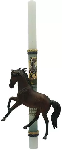 Λαμπάδα Χειροποίητη Άλογo Andalusian Place 25735, Διαστάσεις, Ποσότητα, Χρώμα