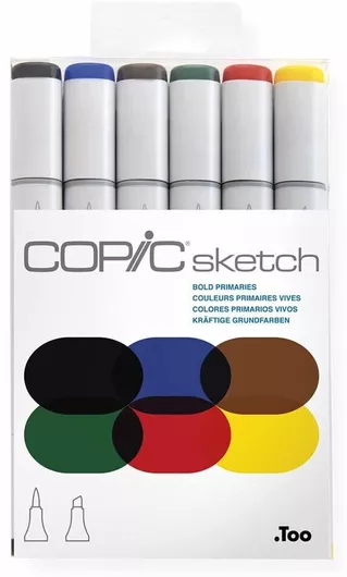 Copic Sketch Μαρκαδόροι Πολύχρωμοι 6τμχ