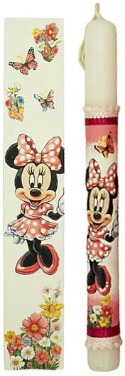 Λαμπάδα Χειροποίητη Σετ Minnie place 25306 Διαστάσεις, Ποσότητα, Φούξια