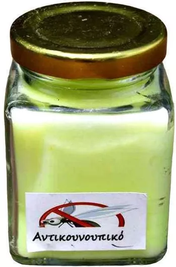 Aντικουνουπικό Κερί Citronella Μέσα Βαζάκι