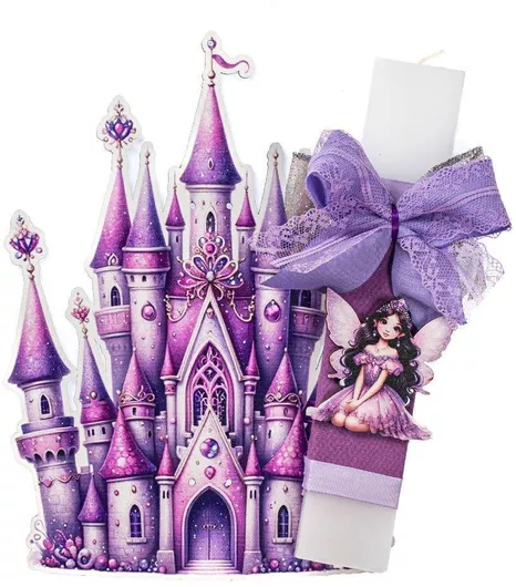 Λαμπάδα Νεράιδα place 2025101 Μοβ  (Διαστάσεις: , Ποσότητα: 1, Χρώμα: Μοβ)