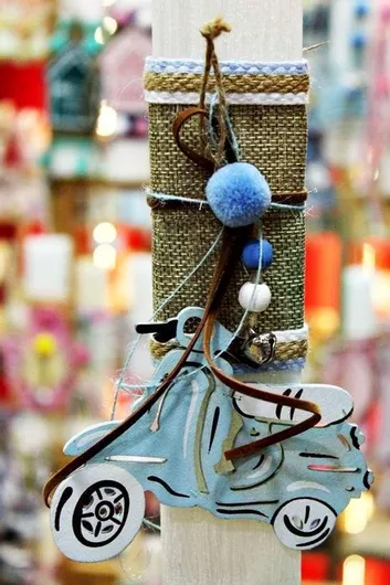 Πασχαλινή Λαμπάδα Στρογγυλή