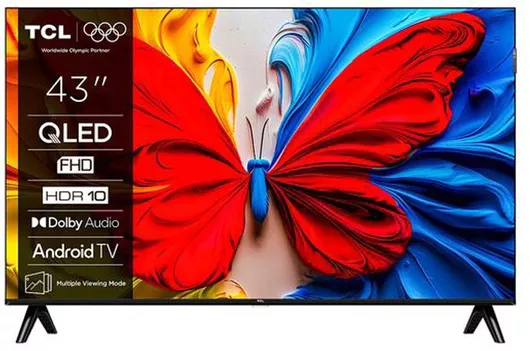 TCL Smart Τηλεόραση 43" Full HD QLED S5K HDR 202543S5K