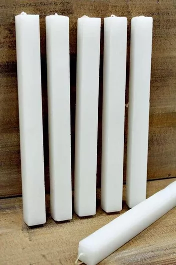 Πασχαλινή Λαμπάδα τετράγωνη 25cm. λευκή