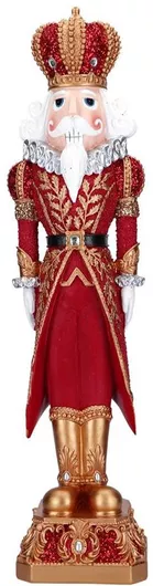 Χριστουγεννιάτικος Καρυοθραύστης My Home Luxury από Πολυρεζίνη  61.5cm Κόκκινος