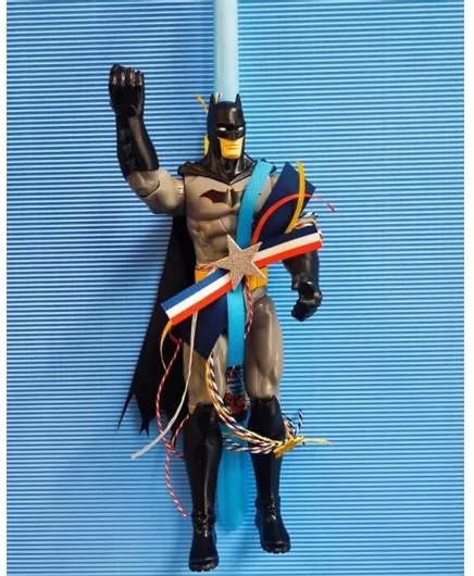 Λαμπάδα Χειροποίητη Batman  place 25005 Φιγούρα 30cm, 1 τεμάχιο, Πολύχρωμη
