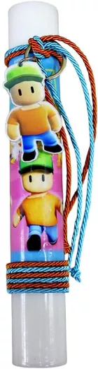 Πασχαλινή Λαμπάδα Στρογγυλή Χειροποίητη 25cm.