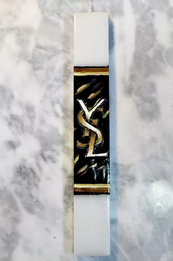 Πασχαλινή Λαμπάδα Στρογγυλή 25cm.