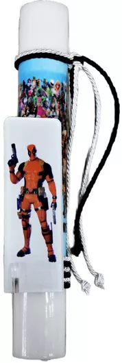 Πασχαλινή Λαμπάδα Στρογγυλή Χειροποίητη 25cm. Κόκκινο