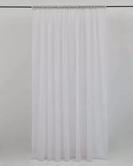 Κουρτίνα Pennie με Τρέσα Beatrix Φαρδύ Λευκό 280x320cm