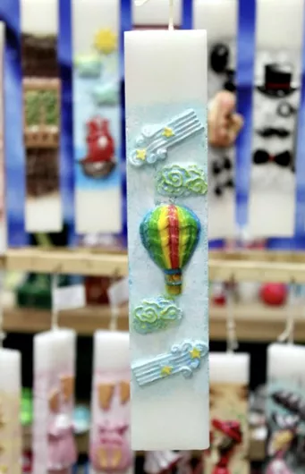 Λαμπάδα Αερόστατο  Ουρανός | Manufacturer: Ουρανός | MPN: 25x4x2cm | Διαστάσεις: 25x4x2cm | Ποσότητα: 1 | Χρώμα: Πολύχρωμο