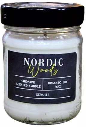 Αρωματικό Κερί Σόγιας Βαζάκι 130-140 Γρ Nordic Woods