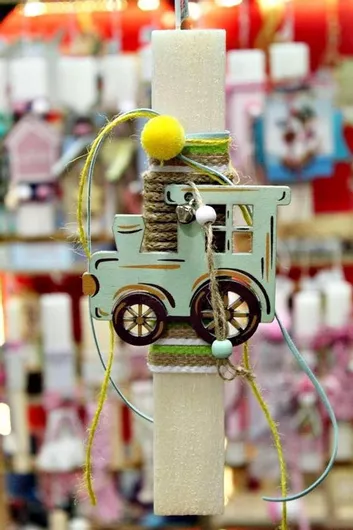 Πασχαλινή Λαμπάδα Στρογγυλή