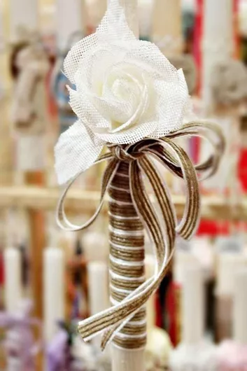 Πασχαλινή Λαμπάδα Στρογγυλή Ροζ