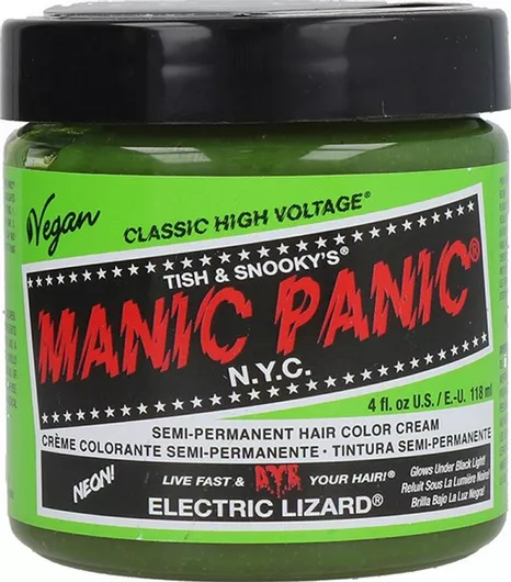 Μόνιμη Βαφή Μαλλιών Manic Panic Classic High Voltage Προσωρινή Βαφή Μαλλιών Electric Lizard 118ml