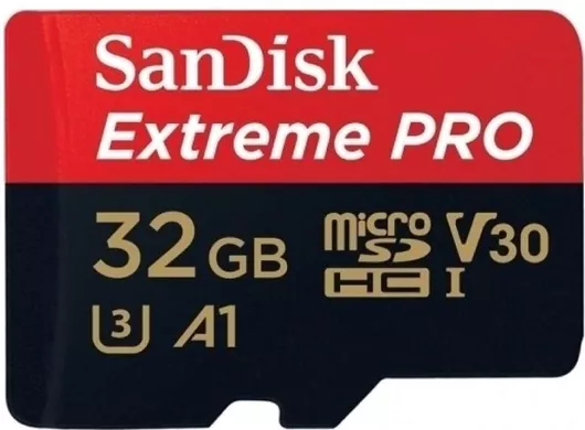 Sandisk Extreme Pro microSDHC 32GB Class 10 U3 V30 A1 UHS-I με αντάπτορα