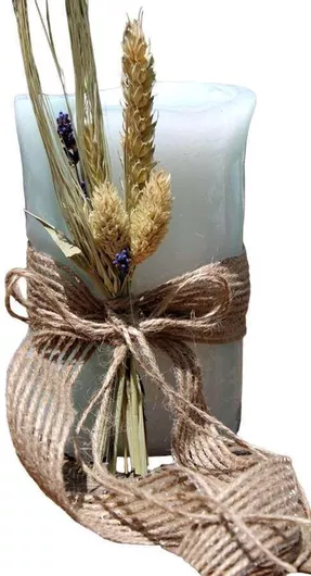 Χειροποίητο Τυλιχτό Αρωματικό Αποξηραμένα Στάχυα 9x15