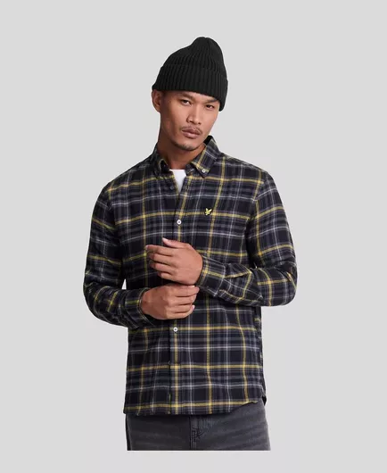 Lyle & Scott Ανδρικό Μακρυμάνικο Φανελένιο Πουκάμισο Regular Fit Πολύχρωμο