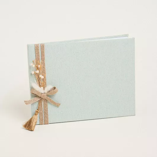 Beauty Home Βιβλιο Ευχων Στεφανι Χρυσο Αποξηραμενα Πλαγιο Χρυσο