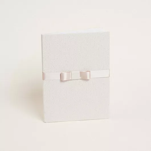 Beauty Home Βιβλιο Ευχων Πλαγιο Χρυσο Lurex Εκρου