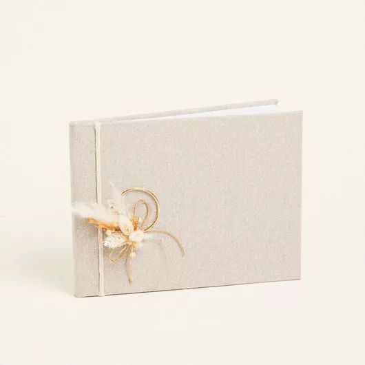 Βιβλίο Ευχών Γάμου Beauty Home Μπεζ