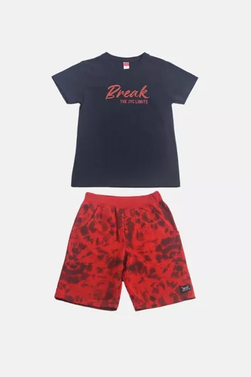 Joyce Παιδικό Καλοκαιρινό Σετ 2τμχ με Σορτς Navy Blue