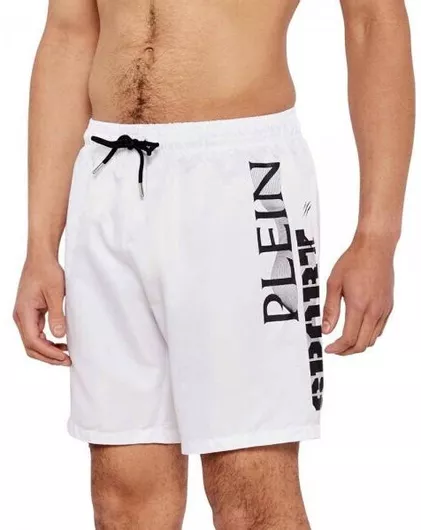 Philipp Plein Ανδρικό Μαγιό Βερμούδα Λευκό