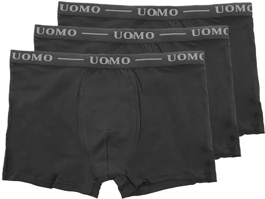 Uomo Ανδρικά Μποξεράκια Μαύρο 3Pack