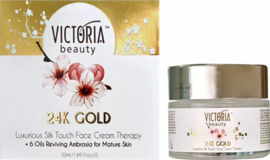 Κρέμα Προσώπου Victoria Beauty 24K Gold για Ενυδάτωση & Αντιγήρανση 50ml