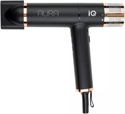 IQ Aura Ionic Επαγγελματικό Πιστολάκι Μαλλιών 1900W Μαύρο/Χρυσό
