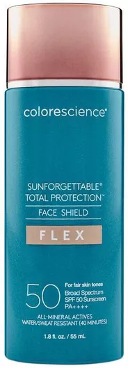 Colorescience Sunforgettable Total Protection Face Shield Flex Mineral Αδιάβροχη Αντηλιακή Κρέμα Προσώπου SPF50 με Χρώμα Fair 55ml
