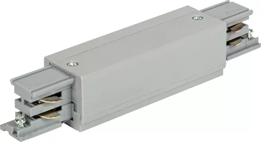 VK Lighting VK/26B/S 71164-013111 Σύνδεσμος Ράγας Φωτιστικών από Αλουμίνιο Ασημί για Σποτ ασημί