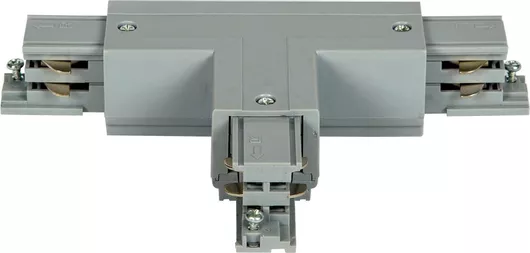 VK Lighting VK/32B/S 71164-019111 Σύνδεσμος Ράγας Φωτιστικών από Αλουμίνιο Ταφ Δεξιός Ασημί για Σποτ ασημί