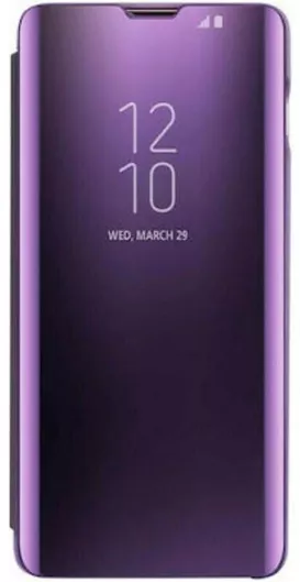 Θήκη Κινητού Book Clear View Iphone 11 Pro Max Flip Wallet Καθρέφτης Μοβ