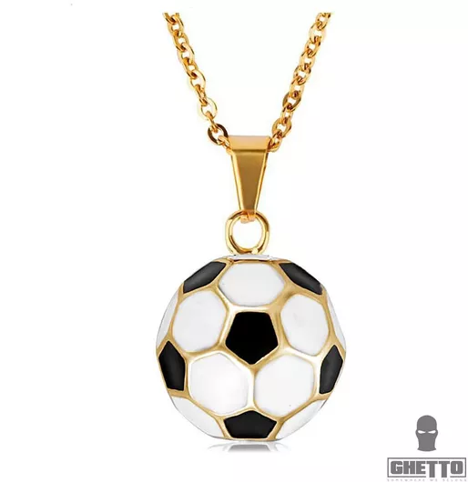 Ghetto Ανδρικό Κολιέ Μενταγιόν Sport Football