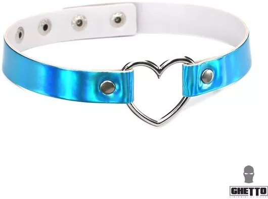 Ghetto Γυναικείο Κολιέ Choker Punk με Σχέδιο Καρδιά