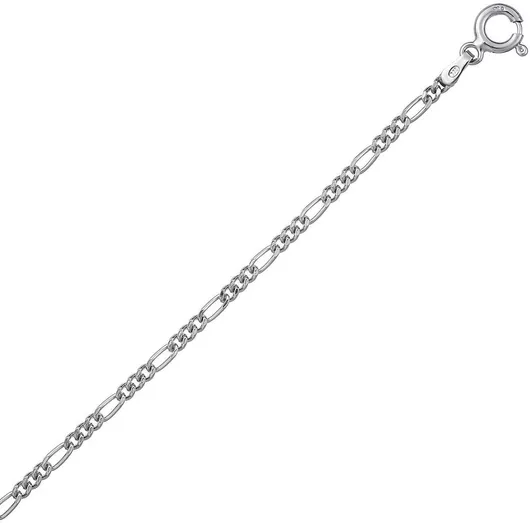 Αλυσίδα Λαιμού Croma Catene Ασημί Λεπτή Πάχους 2.15mm & Μήκους 50cm