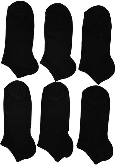 Vtex Socks Ανδρικές Κάλτσες Μαύρο Μονόχρωμες 6 Τεμάχια