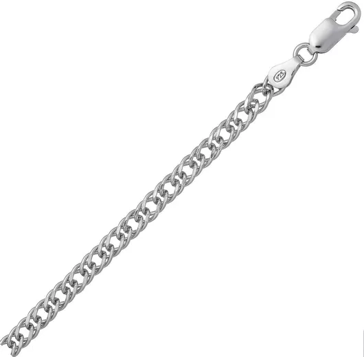 Αλυσίδα Λαιμού Croma Catene Ασημί Λεπτή Πάχους 4.05mm & Μήκους 55cm