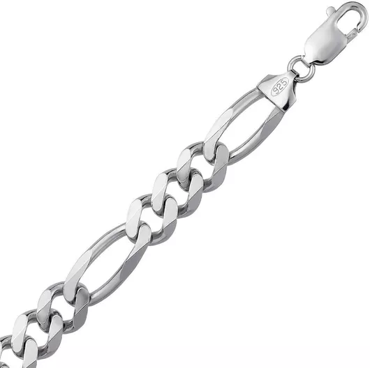 Αλυσίδα Λαιμού Croma Catene Ασημί Φαρδιά Πάχους 9.9mm & Μήκους 70cm